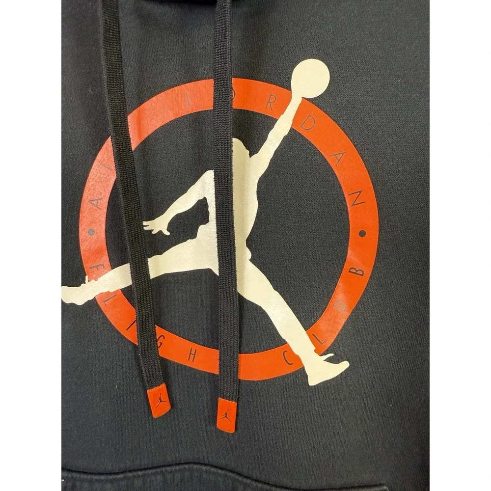 Air Jordan Flight Club Hoodie‎ Mens Sz S Black Basketball Sweatshirt Pullover